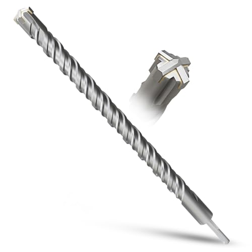METOTY SDS Plus Bohrer 28mmx500mm, Hammerbohrer, Betonbohrer,Für Stein, Beton, Naturstein, Ziegelmauer von METOTY
