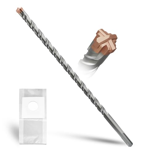 METOTY SDS Plus bohrer 12mm×310mm,mit 4 Hartmetallschneiden,Kopf mit Beschichtung,Steinbohrer,Hammerbohrer,Betonbohrer,Für Stein,Beton,Naturstein,Ziegelmauer METOTY SDS Plus bohrer 12mm×310mm,mit 4 Hartmetallschneiden,Kopf mit Beschichtung,Steinbohrer,Hammerbohrer,Betonbohrer,Für Stein,Beton,Naturstein,Ziegelmauer von METOTY