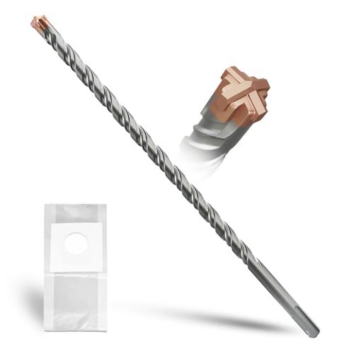 METOTY SDS Plus bohrer 12mm×460mm,mit 4 Hartmetallschneiden,Kopf mit Beschichtung,Steinbohrer,Hammerbohrer,Betonbohrer,Für Stein,Beton,Naturstein,Ziegelmauer METOTY SDS Plus bohrer 12mm×460mm,mit 4 Hartmetallschneiden,Kopf mit Beschichtung,Steinbohrer,Hammerbohrer,Betonbohrer,Für Stein,Beton,Naturstein,Ziegelmauer von METOTY