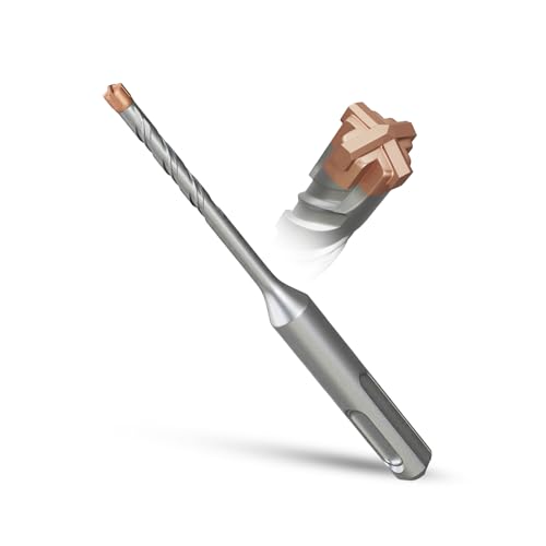 METOTY SDS Plus bohrer 4mm×110mm,mit 4 Hartmetallschneiden,Kopf mit Beschichtung,Steinbohrer,Hammerbohrer,Betonbohrer,Für Stein,Beton,Naturstein,Ziegelmauer METOTY SDS Plus bohrer 4mm×110mm,mit 4 Hartmetallschneiden,Kopf mit Beschichtung,Steinbohrer,Hammerbohrer,Betonbohrer,Für Stein,Beton,Naturstein,Ziegelmauer von METOTY