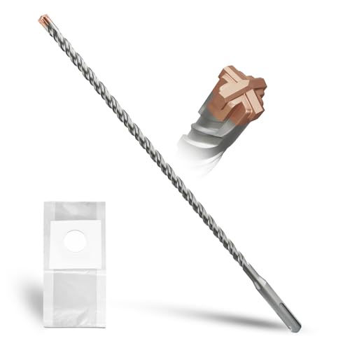 METOTY SDS Plus bohrer 8mm×310mm，mit 4 Hartmetallschneiden,Kopf mit Beschichtung,Steinbohrer,Hammerbohrer,Betonbohrer,Für Stein,Beton,Naturstein,Ziegelmauer von METOTY