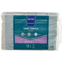 METRO PROFESSIONAL Papierhandtücher 278373 Interfold-Falzung 2-lagig 25x 120 Tücher von METRO PROFESSIONAL