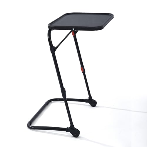 MEUBLE COSY Laptoptisch Frühstückstablett Höhenverstellbar Ohne Montage Betttisch Laptopständer Faltbare für Lesen oder Frühstücks und Zeichentisch, Schwarz, 54x38x71.5cm MEUBLE COSY Laptoptisch Frühstückstablett Höhenverstellbar Ohne Montage Betttisch Laptopständer Faltbare für Lesen oder Frühstücks und Zeichentisch, Schwarz, 54x38x71.5cm von MEUBLE COSY