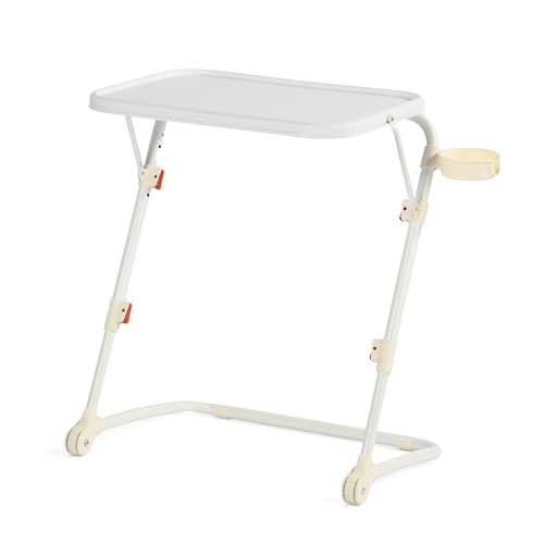 MEUBLE COSY Laptoptisch Frühstückstablett Höhenverstellbar Ohne Montage Betttisch Laptopständer Faltbare für Lesen oder Frühstücks und Zeichentisch, Weiß, 54x38x71.5cm MEUBLE COSY Laptoptisch Frühstückstablett Höhenverstellbar Ohne Montage Betttisch Laptopständer Faltbare für Lesen oder Frühstücks und Zeichentisch, Weiß, 54x38x71.5cm von MEUBLE COSY