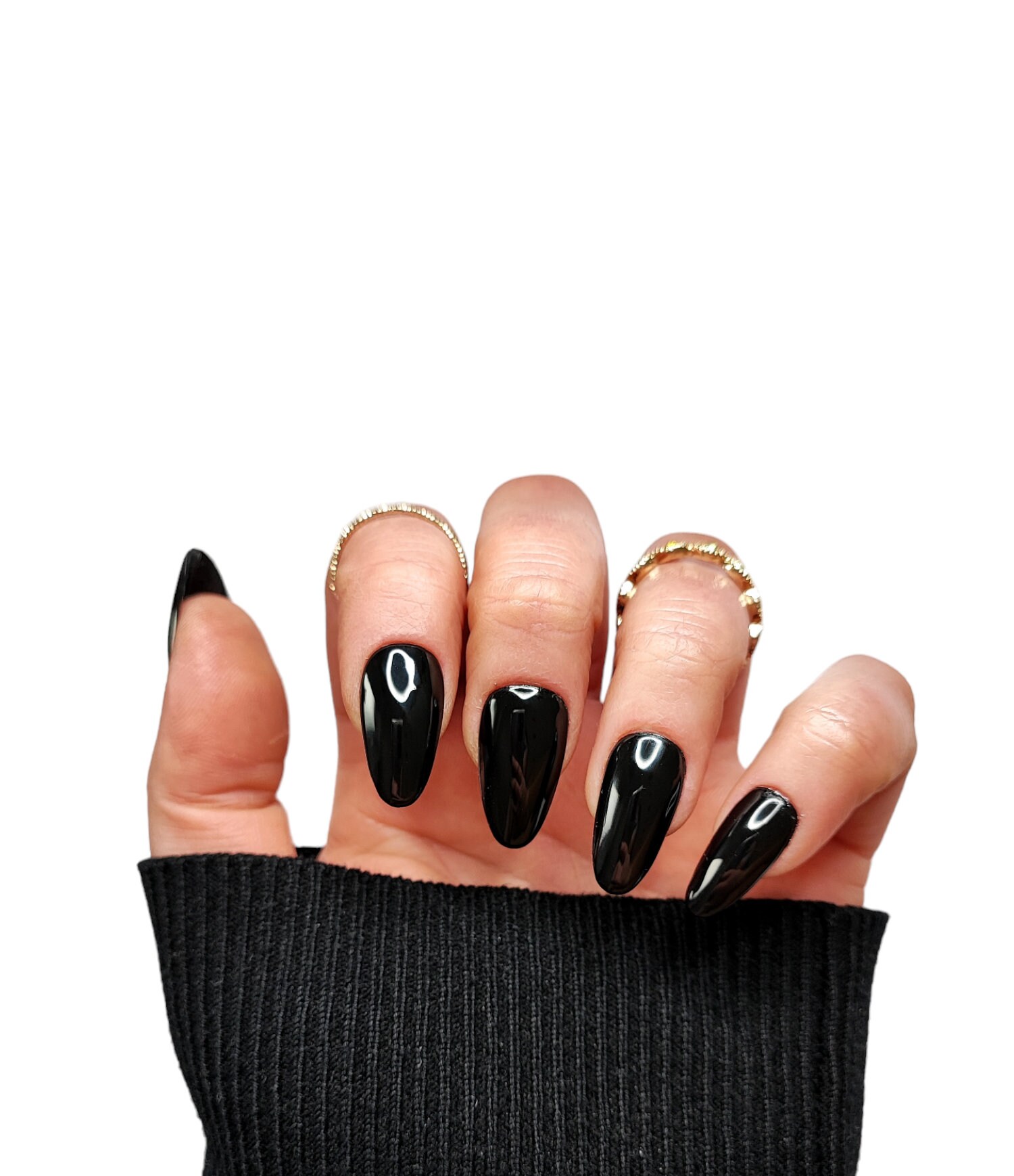 Press On Nails Black Press On Nails Black von MEVANAILS