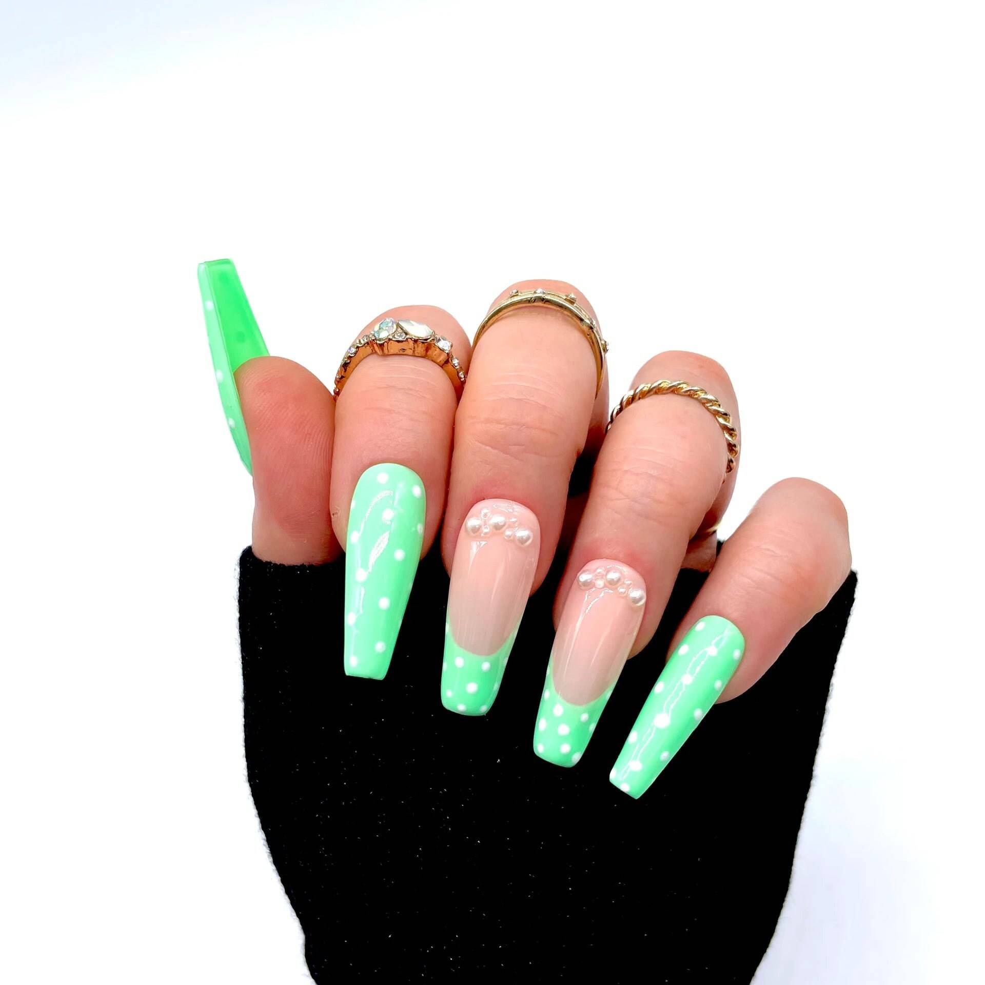 Press On Nails Frühlingsgrün Press On Nails Frühlingsgrün von MEVANAILS