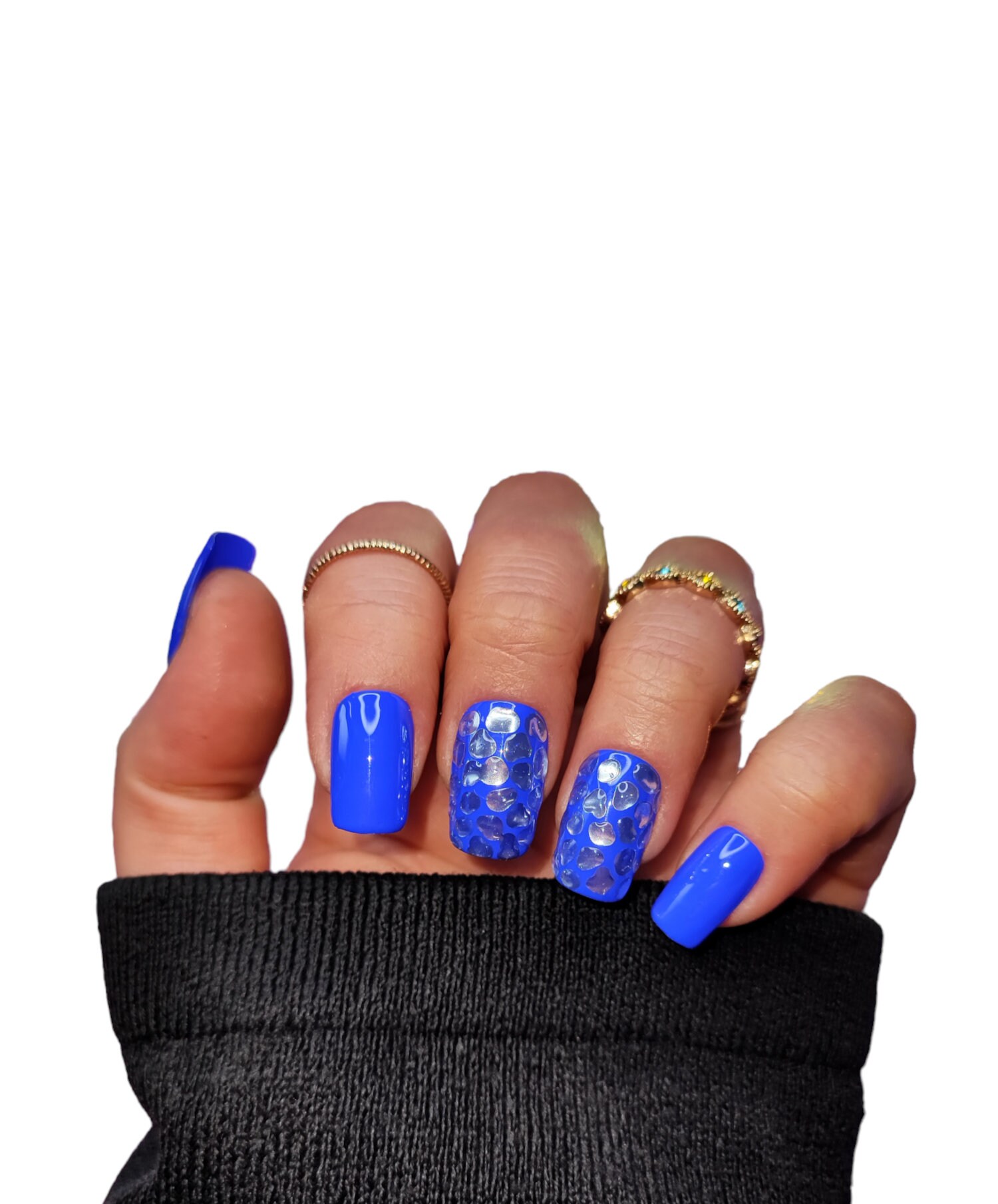 Press On Nails Mirror Blue Press On Nails Mirror Blue von MEVANAILS