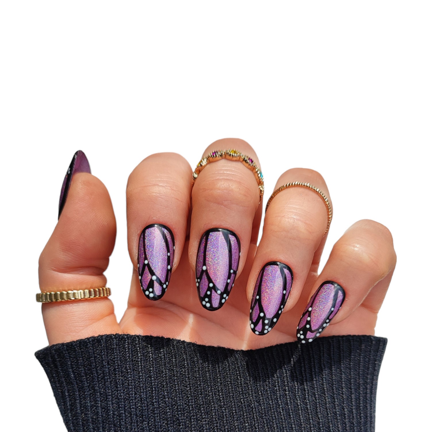 Press On Nails Sommer Hologramm Press On Nails Sommer Hologramm von MEVANAILS