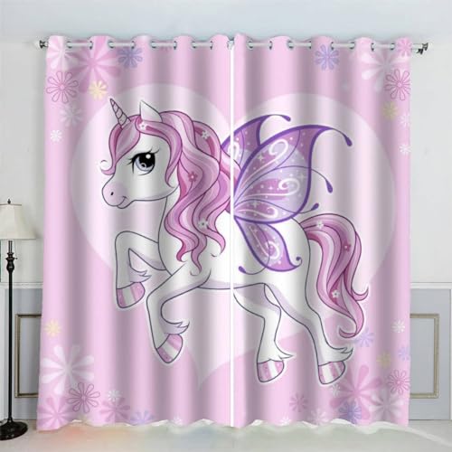 MEVASA Cartoon-Pferd Gardinen Jugendzimmer Jungen Mädchen 3D Vorhänge Pink Lila Verdunklungsvorhänge Kunst Chic Wohnzimmer Modern Home Dekoration 220 x 215 BxH MEVASA Cartoon-Pferd Gardinen Jugendzimmer Jungen Mädchen 3D Vorhänge Pink Lila Verdunklungsvorhänge Kunst Chic Wohnzimmer Modern Home Dekoration 220 x 215 BxH von MEVASA