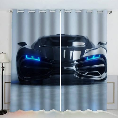 MEVASA Gardinen Blickdicht Auto Vorhang Verdunkelung Schlafzimmer 2 Stücks Ösenvorhang Sportwagen Vorhänge für Kinderzimmer Wohnzimmer Wohnkultur 234 x 183 BxH MEVASA Gardinen Blickdicht Auto Vorhang Verdunkelung Schlafzimmer 2 Stücks Ösenvorhang Sportwagen Vorhänge für Kinderzimmer Wohnzimmer Wohnkultur 234 x 183 BxH von MEVASA