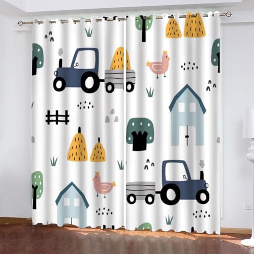 MEVASA Vorhänge Blickdicht Cartoon-Auto 3D Verdunklungsvorhänge 2er Set mit Ösen Gardinen Auto Vorhang Microfaser Schlafzimmer Kinderzimmer 140 x 160 BxH MEVASA Vorhänge Blickdicht Cartoon-Auto 3D Verdunklungsvorhänge 2er Set mit Ösen Gardinen Auto Vorhang Microfaser Schlafzimmer Kinderzimmer 140 x 160 BxH von MEVASA