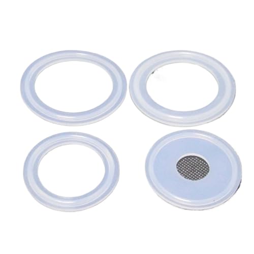MEXEWORD 5 PCS Tri Clamp Dichtung Klemme Dichtung Streifen Pads 3/4'' 1'' 1.5'' 2'' 2.5'' 3'' 3.5'' 4''(38mm x Ferrule 50.5) von MEXEWORD