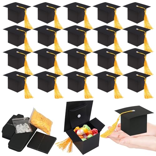 MEYAGOT Doktorhut Deko Box,50 Stück Abschlussfeier Geschenkschachtel,Graduation Cap Geformt Geschenkbox,Abschlussfeier Bachelor Cap Box Für Graduierung Deko,Abschluss Party Dekoration MEYAGOT Doktorhut Deko Box,50 Stück Abschlussfeier Geschenkschachtel,Graduation Cap Geformt Geschenkbox,Abschlussfeier Bachelor Cap Box Für Graduierung Deko,Abschluss Party Dekoration von MEYAGOT