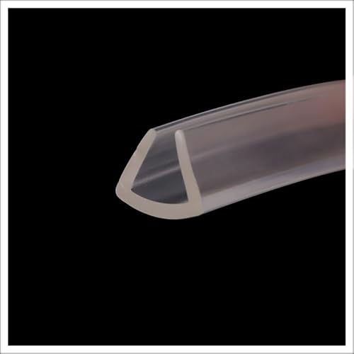 MEYINGOU Kunststoff-U-Kanal, Kunststoff-Kantenverkleidung, 16,4 FT Durchscheinender Gummi-Kantenschutz, geeigneter Kantenstreifen for die Autotürdichtung, Höhe x Breite(15mm x 20mm) von MEYINGOU