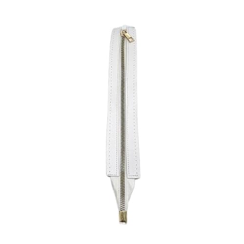 MEYINGOU Reißverschlüsse für Aufnähen，Offener Reißverschlus Nützlich for Häkeltaschen, Reißverschluss, Nähzubehör, Handtaschen, Lederreißverschluss(White) von MEYINGOU