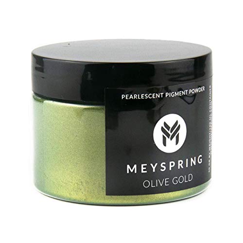 MEYSPRING Olivgoldenes Epoxidharz, grünes Pigment, 50 g, grünes Glimmerpulver für Epoxidharz, UV-Harz und Harzkunst, Farbwechsel-Pigment MEYSPRING Olivgoldenes Epoxidharz, grünes Pigment, 50 g, grünes Glimmerpulver für Epoxidharz, UV-Harz und Harzkunst, Farbwechsel-Pigment von MEYSPRING