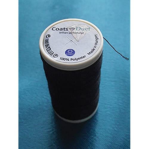 Coats D4645-1000 Nähgarn, Polyester, #1000 Schwarz, 100 m, meter von MEZ