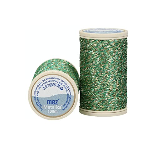 MEZ 4563000-00313 Nähgarne, 36% Polyamid, 38% PolyesterMetalFibre, 26% Viskose, 313, 100m, 6 Gramm von MEZ