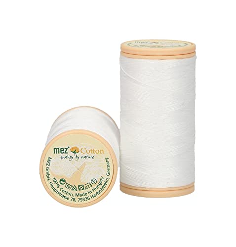 MEZ Cotton Stärke 50 4661050-01716 weiß Nähgarn, 100 % Baumwolle, 100m MEZ Cotton Stärke 50 4661050-01716 weiß Nähgarn, 100 % Baumwolle, 100m von MEZ