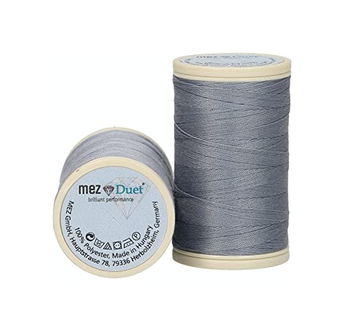 MEZ D4646-4520 Nähgarn, Polyester, 4520 Grau, 200 m, meter von MEZ