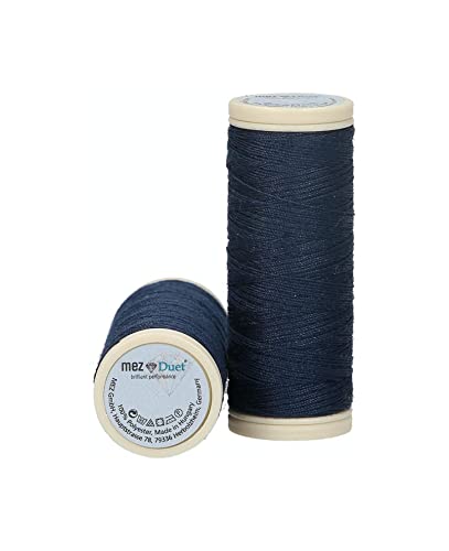 MEZ Duet Stärke 100 4644100-09540 blau Nähgarn, 100 % Polyester, 50m von MEZ