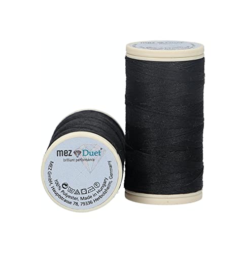MEZ Duet Stärke 100 4645100-01000 schwarz Nähgarn, 100 % Polyester, 100m MEZ Duet Stärke 100 4645100-01000 schwarz Nähgarn, 100 % Polyester, 100m von MEZ