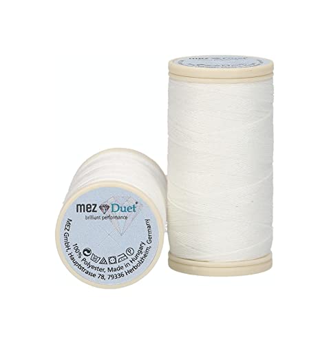 MEZ Duet Stärke 100 4645100-04000 weiß Nähgarn, 100 % Polyester, 100m MEZ Duet Stärke 100 4645100-04000 weiß Nähgarn, 100 % Polyester, 100m von MEZ
