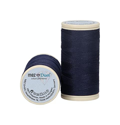 MEZ Duet Stärke 100 4645100-09068 blau Nähgarn, 100 % Polyester, 100m von MEZ