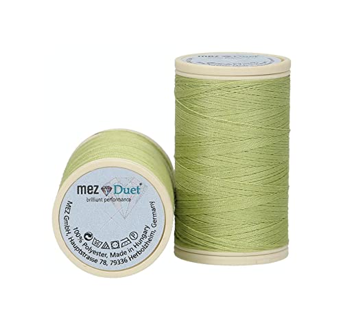 MEZ Duet Stärke 100 4646100-03118 grün Nähgarn, 100 % Polyester, 200m von MEZ