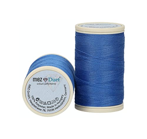MEZ Duet Stärke 100 4646100-06171 blau Nähgarn, 100 % Polyester, 200m von MEZ