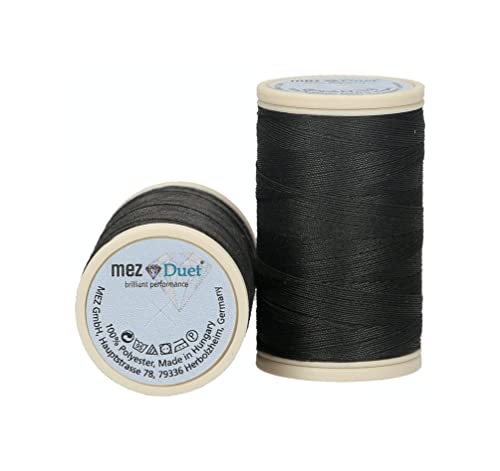 MEZ Duet Stärke 100 4646100-08022 schwarz Nähgarn, 100 % Polyester, 200m MEZ Duet Stärke 100 4646100-08022 schwarz Nähgarn, 100 % Polyester, 200m von MEZ