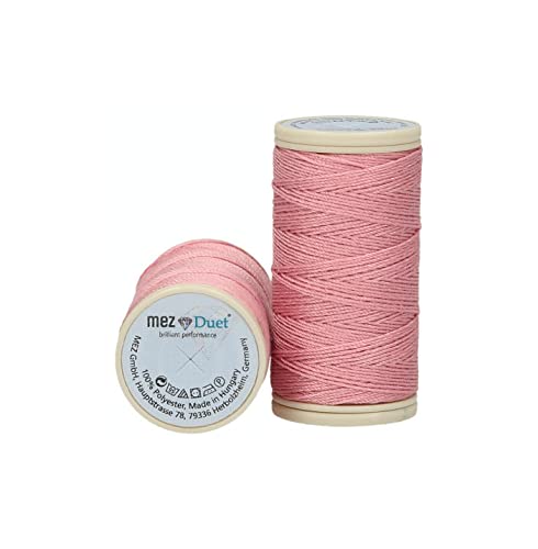 MEZ Duet Stärke 30 4642030-03572 rosa Nähgarn, 100 % Polyester, 30m von MEZ