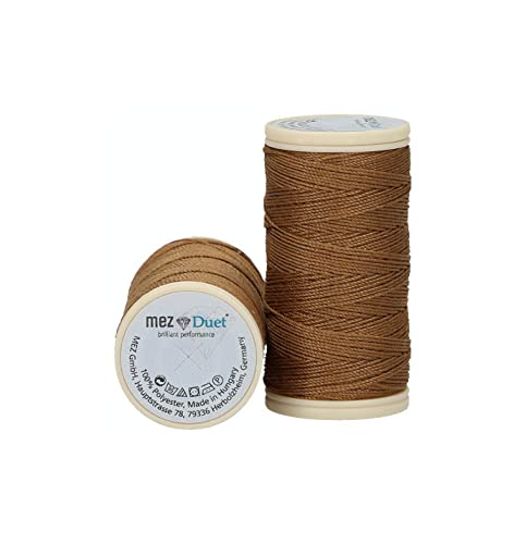 MEZ Duet Stärke 30 4642030-06578 braun Nähgarn, 100 % Polyester, 30m von MEZ