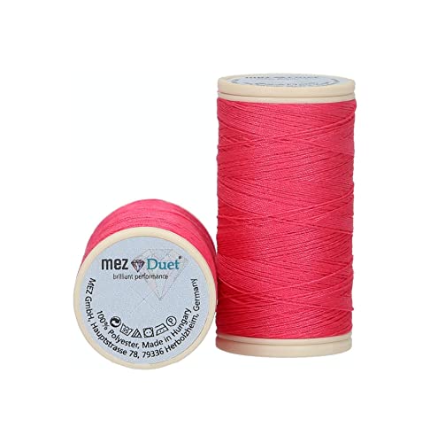MEZ Duet Stärke 100 4645100-06226 rot Nähgarn, 100 % Polyester, 100m von MEZ