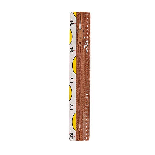 Opti S40-12-00975 Reißverschluss, 100Prozent Polyester, 00975 Braun, 12cm Opti S40-12-00975 Reißverschluss, 100Prozent Polyester, 00975 Braun, 12cm von MEZ