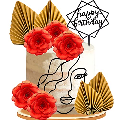 MEZHEN Boho Kuchendekoration Acryl Minimalistische Kunst Lady Face Tortendeko Rose Kuchen Topper Deko für Torten für Mädchen Hochzeit Braut Dusche Geburtstag Party 11 Stück MEZHEN Boho Kuchendekoration Acryl Minimalistische Kunst Lady Face Tortendeko Rose Kuchen Topper Deko für Torten für Mädchen Hochzeit Braut Dusche Geburtstag Party 11 Stück von MEZHEN