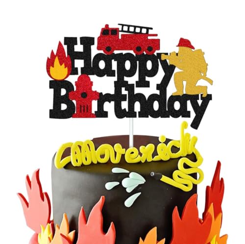 MEZHEN Flammen Tortendeko Geburtstag Kuchen Deko Feuerwehrauto Cake Topper Happy Birthday Torte Deko Feuerwehrmann Geburtstagsdeko Kuchendeko Geburtstagsparty Kindergeburtstag MEZHEN Flammen Tortendeko Geburtstag Kuchen Deko Feuerwehrauto Cake Topper Happy Birthday Torte Deko Feuerwehrmann Geburtstagsdeko Kuchendeko Geburtstagsparty Kindergeburtstag von MEZHEN