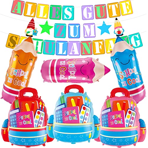 MEZHEN Folienballon Alles Gute Zum Schulanfang Banner Einschulung Deko Schulanfang Luftballons Schuleinführung Ballons Schulstart Junge Mädchen 1. Schultag Schulanfang Party Dekorationen MEZHEN Folienballon Alles Gute Zum Schulanfang Banner Einschulung Deko Schulanfang Luftballons Schuleinführung Ballons Schulstart Junge Mädchen 1. Schultag Schulanfang Party Dekorationen von MEZHEN