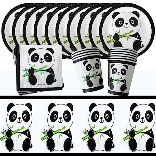 MEZHEN Partygeschirr Panda Geburtstag Party Geschirr Panda Kindergeburtstag Deko Panda Pappteller Becher Servietten Tischdecke Tier Partygeschirr Set Tischdeko 10 Personen MEZHEN Partygeschirr Panda Geburtstag Party Geschirr Panda Kindergeburtstag Deko Panda Pappteller Becher Servietten Tischdecke Tier Partygeschirr Set Tischdeko 10 Personen von MEZHEN