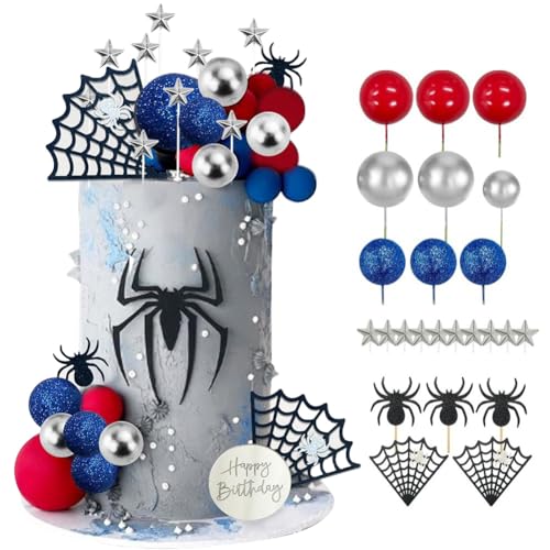 MEZHEN Tortendeko Spinnen Kuchen Deko Geburtstag Cake Topper Kugeln Torte Deko Kindergeburtstag Cupcake Topper Geburtstagsdeko Kuchendeko Halloween 37 Stück MEZHEN Tortendeko Spinnen Kuchen Deko Geburtstag Cake Topper Kugeln Torte Deko Kindergeburtstag Cupcake Topper Geburtstagsdeko Kuchendeko Halloween 37 Stück von MEZHEN