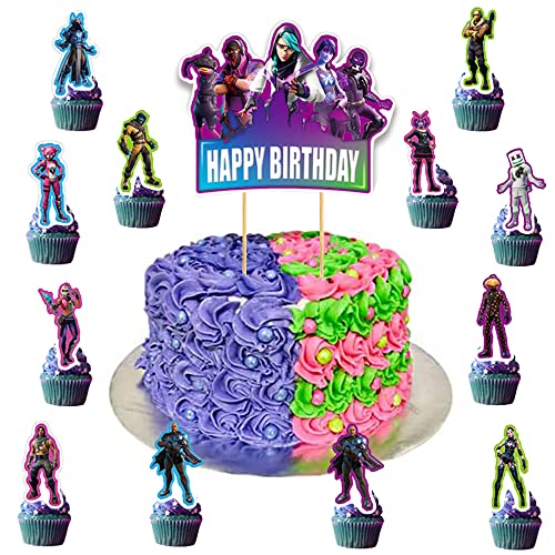 MEZHEN Tortendeko Videospiel Geburtstag Game On Cake Toppers Gamepad Kuchen Dekoration Party Jungen Cake Toppers Gaming für Kindergeburtstag Spiel Thema Party Dekoration 26 Stücke MEZHEN Tortendeko Videospiel Geburtstag Game On Cake Toppers Gamepad Kuchen Dekoration Party Jungen Cake Toppers Gaming für Kindergeburtstag Spiel Thema Party Dekoration 26 Stücke von MEZHEN