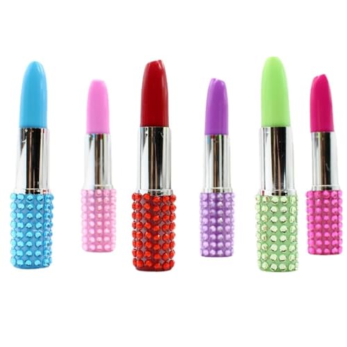 MEZOKUCEL 6 Stück Kugelschreiber für Lippenstift Zeichen Lippenstift Signatur Diamant (Farbe) von MEZOKUCEL