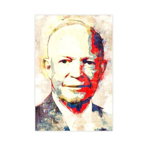 MEZUMI Dwight D Eisenhower Leinwandposter, Wandkunst, Dekordruck, Bild Gemälde für Wohnzimmer, Schlafzimmer, Dekoration, ungerahmt, 30 x 45 cm MEZUMI Dwight D Eisenhower Leinwandposter, Wandkunst, Dekordruck, Bild Gemälde für Wohnzimmer, Schlafzimmer, Dekoration, ungerahmt, 30 x 45 cm von MEZUMI