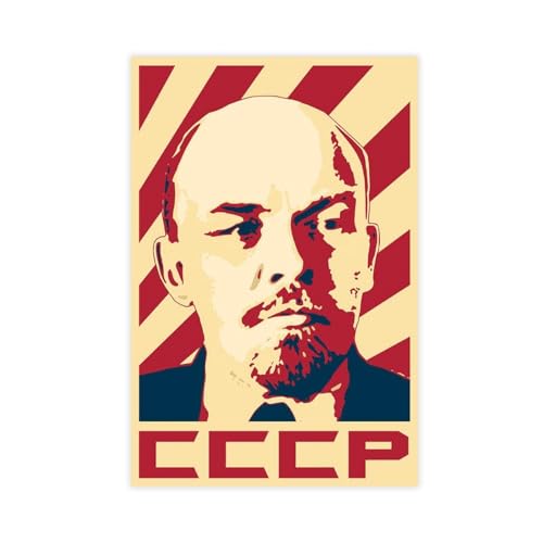 MEZUMI Lenin CCCP Propaganda-Kunst, Retro-Leinwand-Poster, Wandkunst, Dekordruck, Bild, Gemälde für Wohnzimmer, Schlafzimmer, Dekoration, ungerahmt, 30 x 45 cm MEZUMI Lenin CCCP Propaganda-Kunst, Retro-Leinwand-Poster, Wandkunst, Dekordruck, Bild, Gemälde für Wohnzimmer, Schlafzimmer, Dekoration, ungerahmt, 30 x 45 cm von MEZUMI