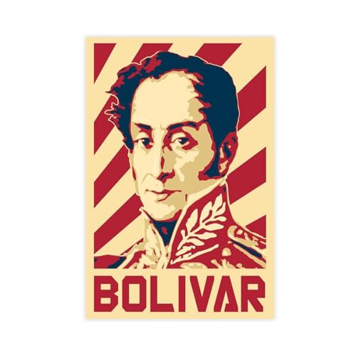 MEZUMI Simon Bolivar Venezuela Retro-Leinwand-Poster, Wandkunst, Dekordruck, Bild, Gemälde für Wohnzimmer, Schlafzimmer, Dekoration, ungerahmt, 40 x 60 cm MEZUMI Simon Bolivar Venezuela Retro-Leinwand-Poster, Wandkunst, Dekordruck, Bild, Gemälde für Wohnzimmer, Schlafzimmer, Dekoration, ungerahmt, 40 x 60 cm von MEZUMI