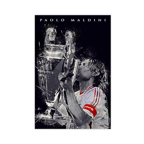 MExmeb Paolo Maldini 1 Leinwand-Poster, Wandkunst, Dekordruck, Gemälde für Wohnzimmer, Schlafzimmer, Dekoration, ungerahmt, 50 x 75 cm MExmeb Paolo Maldini 1 Leinwand-Poster, Wandkunst, Dekordruck, Gemälde für Wohnzimmer, Schlafzimmer, Dekoration, ungerahmt, 50 x 75 cm von MExmeb
