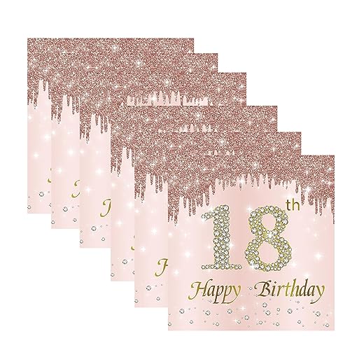 Geburtstagsdeko Servietten, Servietten Geburtstag Mädchen Roségold Papier Party Servietten Tischdeko Servietten 18 Geburtstag Mädchen, Servietten Geburtstag Rosegold 40 Stück Roségold Diamant Geburtstagsdeko Servietten, Servietten Geburtstag Mädchen Roségold Papier Party Servietten Tischdeko Servietten 18 Geburtstag Mädchen, Servietten Geburtstag Rosegold 40 Stück Roségold Diamant von MFCGHXR