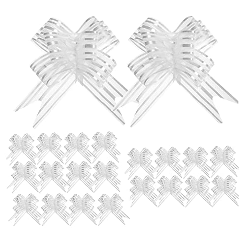 Große Geschenkschleife, 20 Stück Geschenk Schleife weiße Schmetterlings-Hochzeitsauto-Dekorationen, Hochzeitsdeko-Blumen, Hochzeitsauto-Verzierungen,Dekoration des Hochzeitszimmers,Partydekoration von MFCGHXR