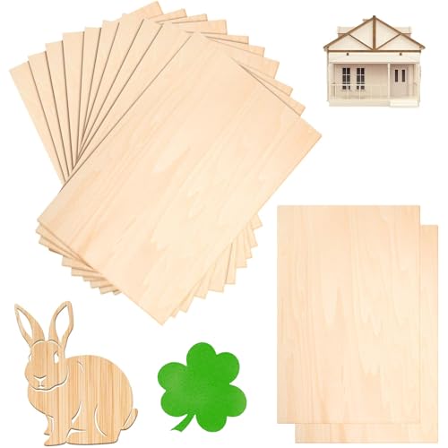 Sperrholzplatte Holz LindenholzSperrholz 12er-Pack 3mm hochwertiges Leimholz, Lindenholz, 200 x 100 x 3 mm, ideal für Laserschneiden und Holzbearbeitungsprojekte, unvollendetes Lindenholz Sperrholzplatte Holz LindenholzSperrholz 12er-Pack 3mm hochwertiges Leimholz, Lindenholz, 200 x 100 x 3 mm, ideal für Laserschneiden und Holzbearbeitungsprojekte, unvollendetes Lindenholz von MFCGHXR