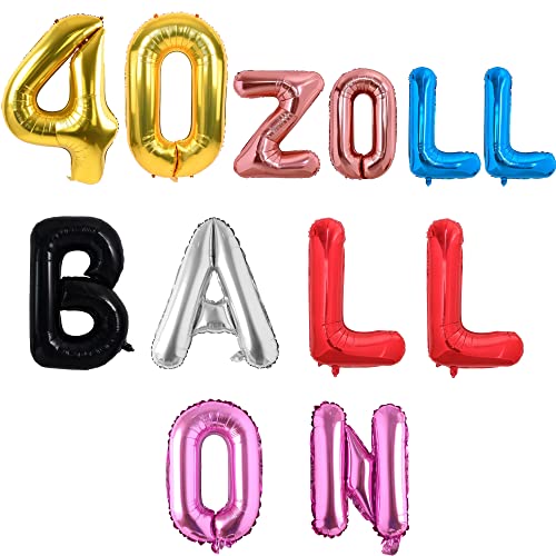 Personalisierte Luftballons mit Buchstaben - Freie Auswahl von 40 Zoll Ballons für Name, Geburtstag, Baby Shower, Geschäftliche Anlässe - Erstelle deine eigene Phrase oder Banner (40 Zoll) von MFJS